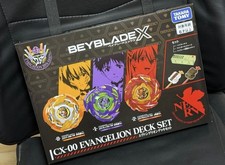 TAKARATOMY MALL EVANGELION STORE Exclusive BEYBLADE X CX-00 Evangelion Deck Set