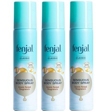 Fenjal Classic Luxury Sensuous Body Spray  3 x 75ml