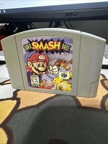 Super Smash Bros Video Game Cartridge For Nintendo 64