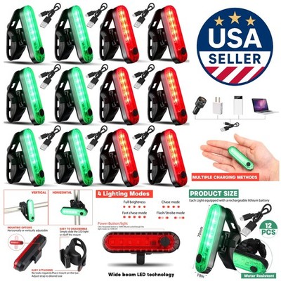 12-Piece LED Boat Navigation Lights - USB Rechargeable & Waterproof Safety Set