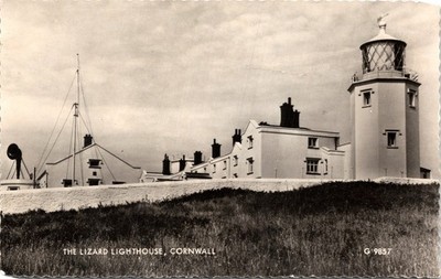 Postcard UK Cornwall The Lizard Lighthouse Foghorn Buildings ~1910 A14