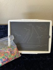Vintage 1999 Hasbro Lite Brite Retro Toy Including Pegs Some Patterns WORKS