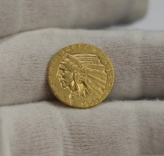 1909 D US $5 Indian Gold Piece AU