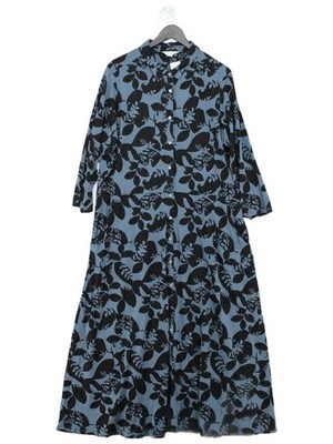 White Stuff Shirt Maxikleid UK24 in Blau