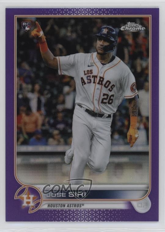2022 Topps Chrome Purple Refractor 97/250 Jose Siri #204 Rookie RC 1i0l