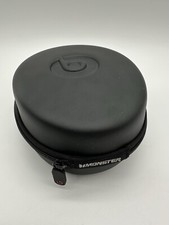 Beats Monster by Dr. Dre Headphone Carrying Case Hard Black Full Zip Around