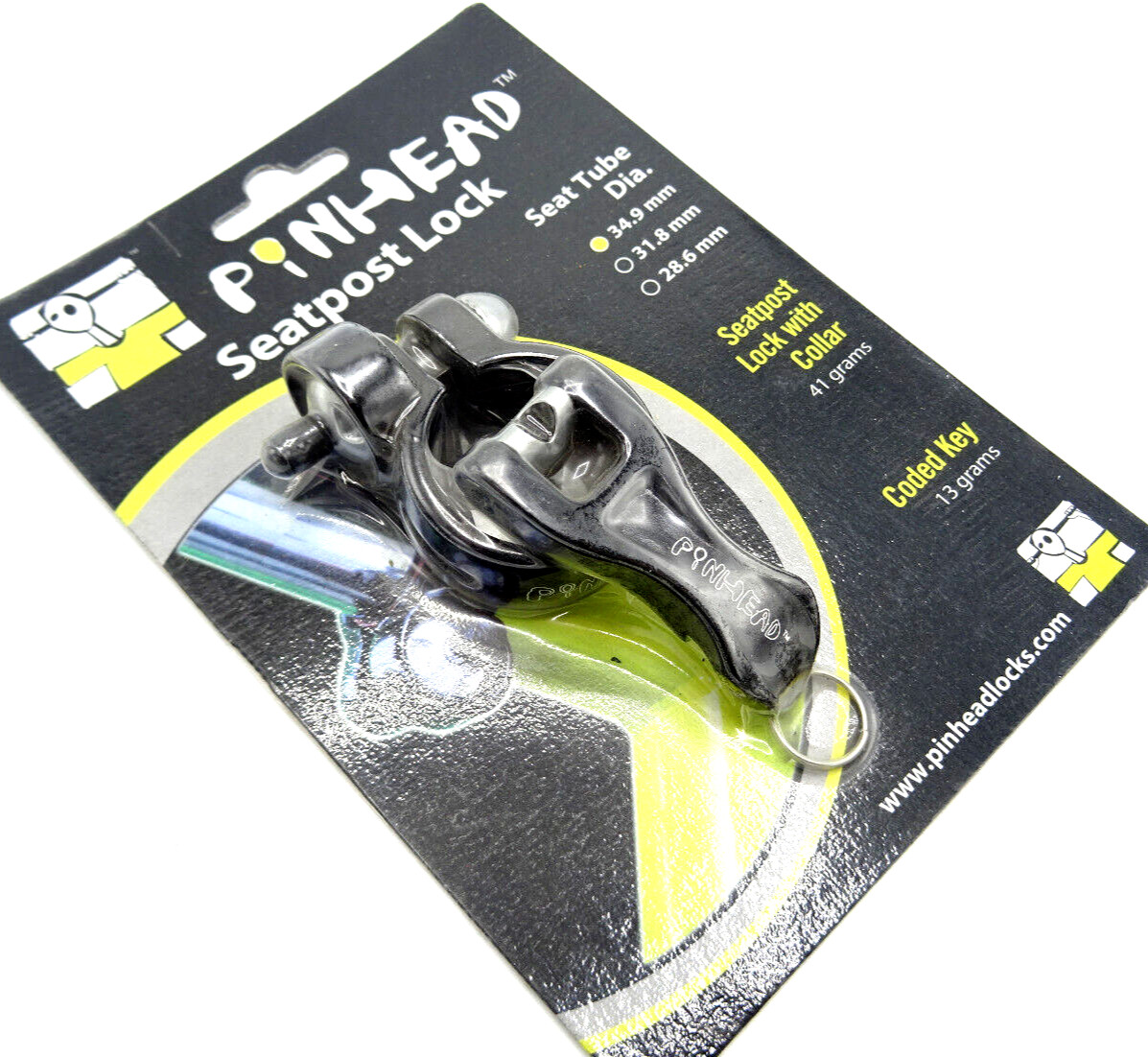 Pinhead Bike Anti-Theft Seatpost Lock Clamp for 34.9mm Seat 