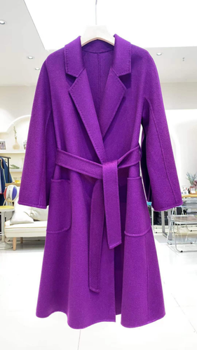 Cappotto donna coreana fatto a mano double face cashmere lana lana giacca cappotto cashmere - Foto 17 di 47