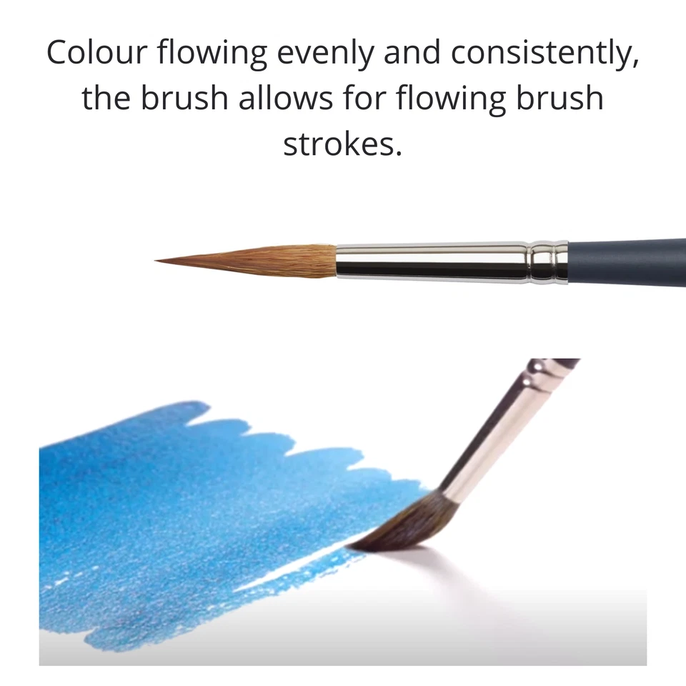 Winsor and Newton Professional Watercolour Paintbrushes, Synthetic Sable Brushes - image 4 of 4