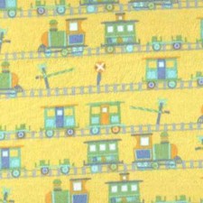 05478 Making Tracks Yellow - Flannel Fat Quarter