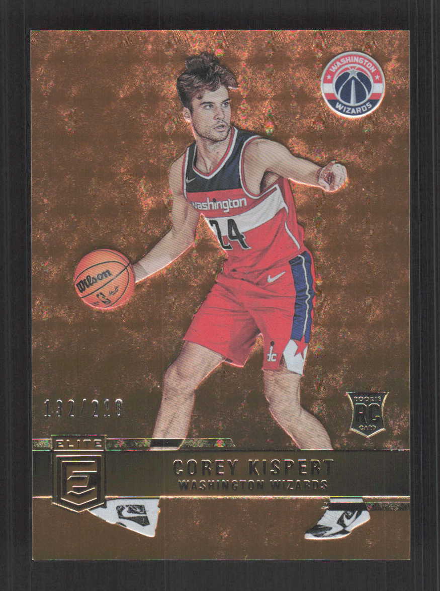Corey Kispert 2021-22 Donruss Elite Orange #/210 Rookie Washington Wizards #234
