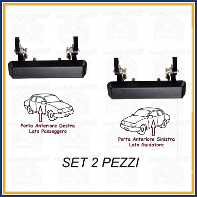 Set 2 Maniglie Porte Esterne Per Suzuki SJ410 SJ413 Samurai - Cromato Lucido - Foto 2