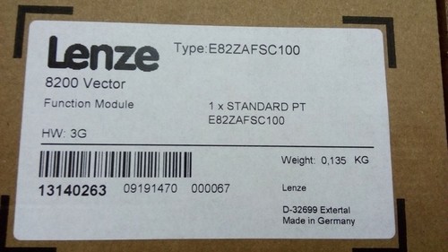 Lenze Standard PT I/O function module Type: E82ZAFSC100 - Brand New . - Picture 3 of 6
