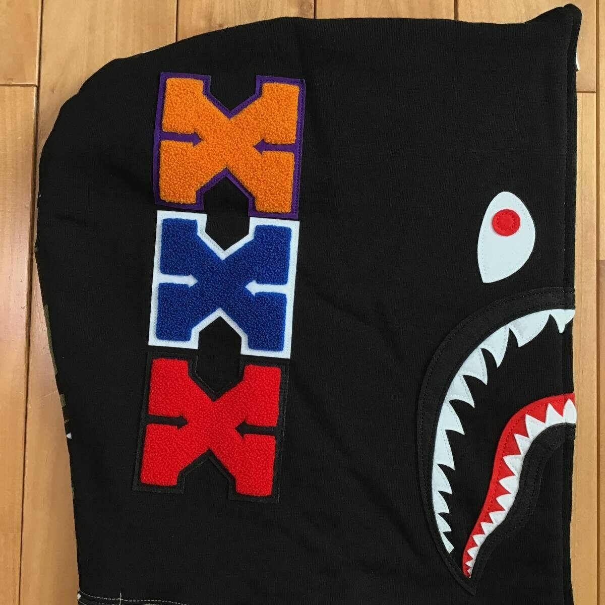 BAPE × GOD SELECTION XXX Shark Full Zip Hoodie A Bathing Ape