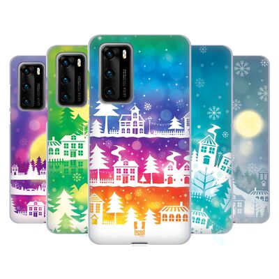 HEAD CASE DESIGNS WINTER TOWNS SOFT GEL CASE FOR HUAWEI PHONES 4