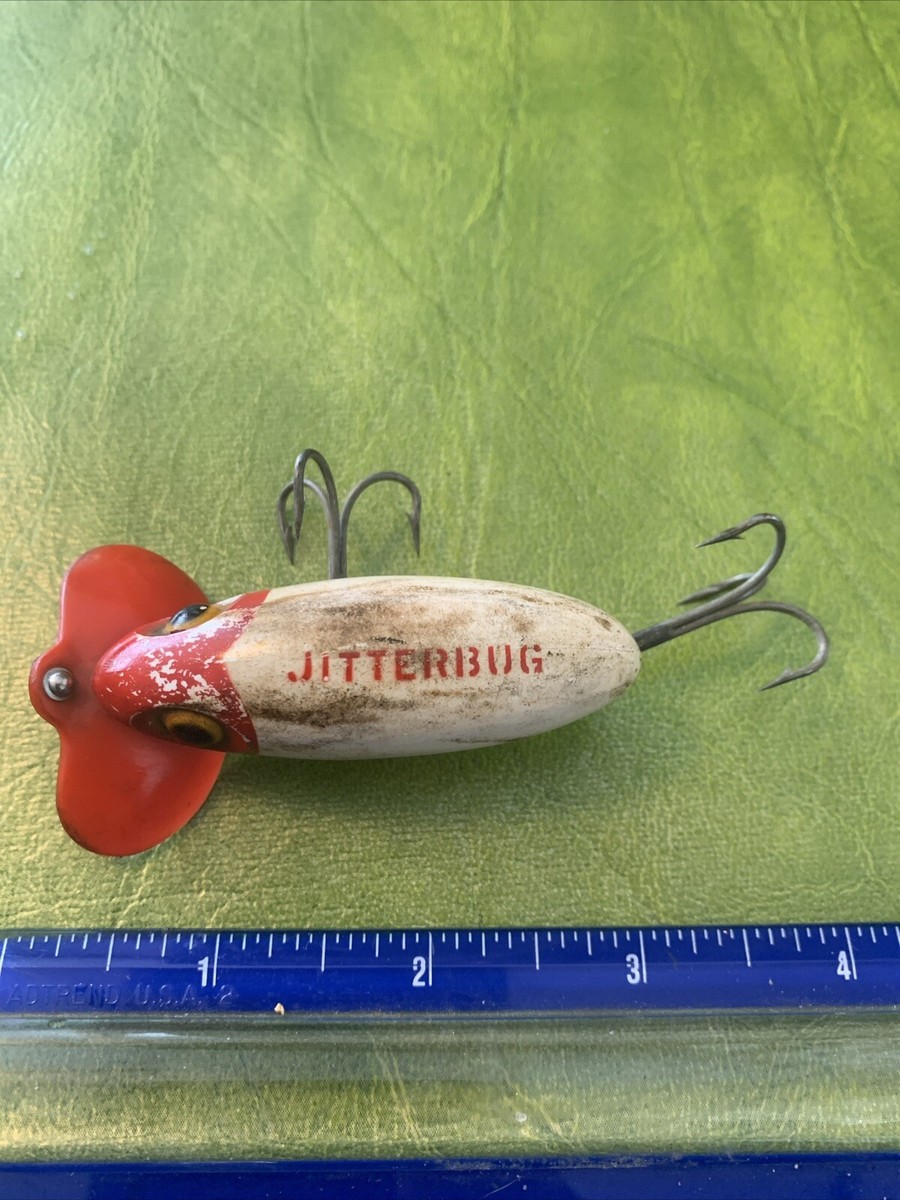 ルアー・フライ USED OLD FRED ABOGAST JITTERBUG WAR II 3 OLD