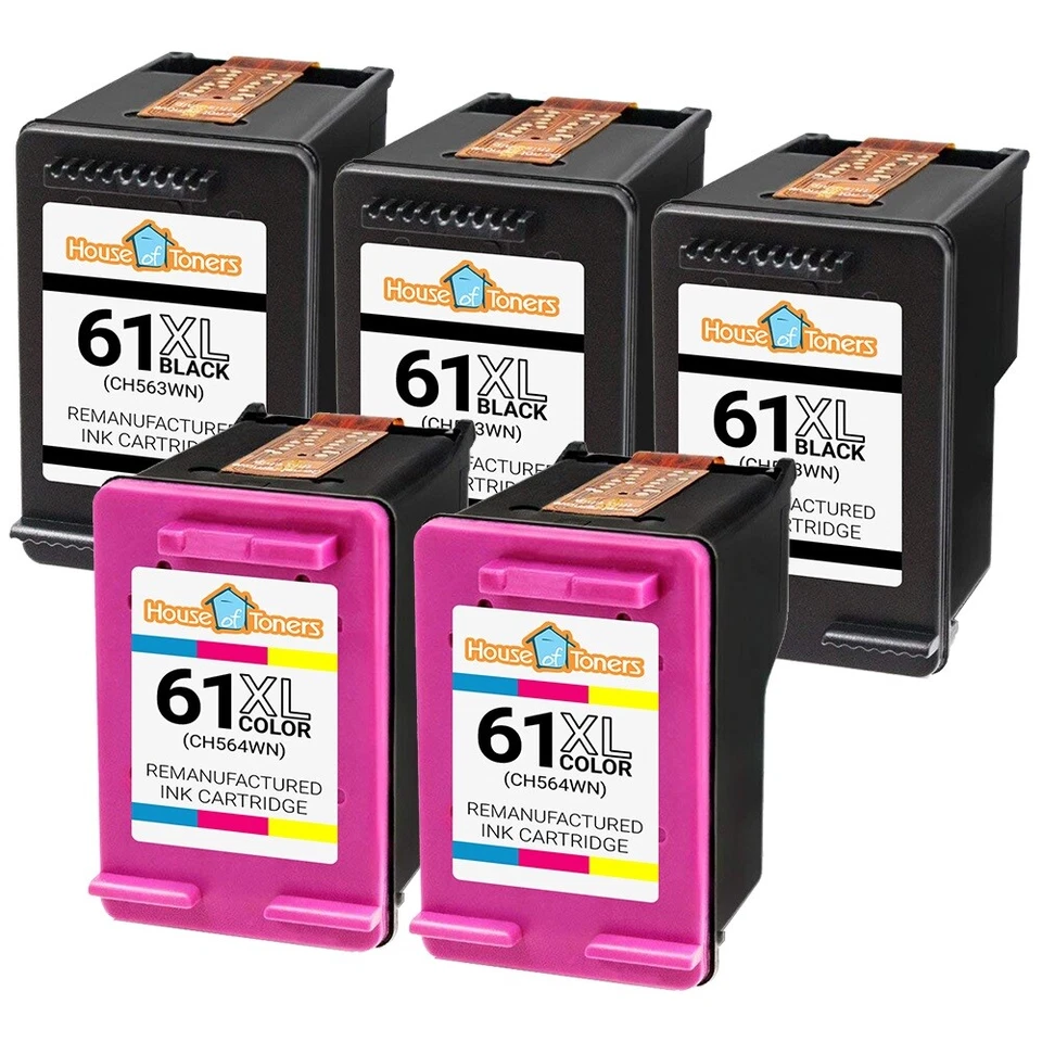 61XL 61 Compatible With HP 61XL Black Color Ink Cartridges HP ENVY 4500 Combo - Image 2 of 2