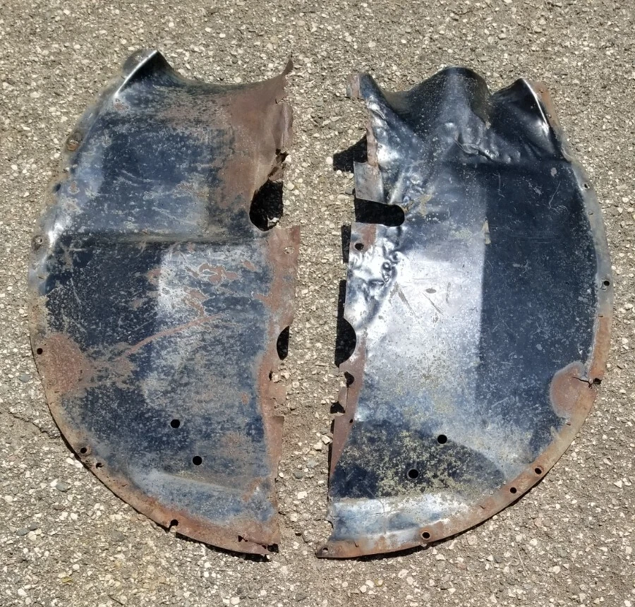 Guardabarros interiores camioneta Ford 3/4 1 tonelada camioneta 40 41 1940 1941 42 46 47 1947 Foto 3 de 4