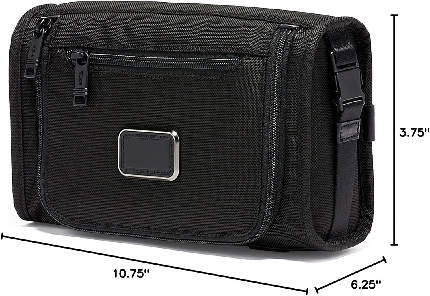 Alpha Travel Kit - Compact Toiletry Bag for Cosmetics & Essentials - Black