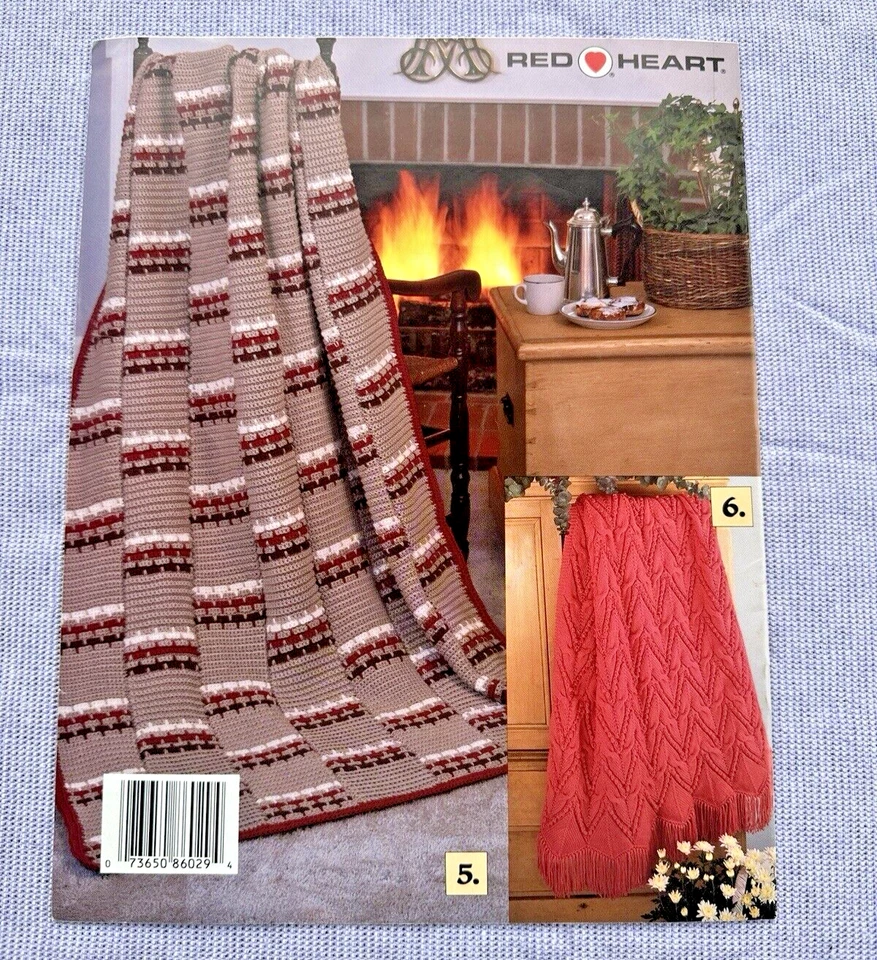 Coats & Clark 1989 Red Heart Afghan Classics Leaflet Book #2402 First Edition - Image 2 of 4