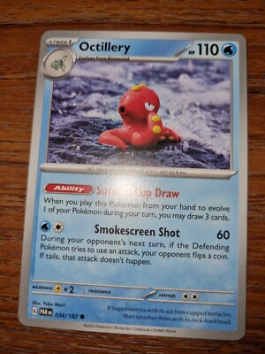 Pokémonkarte Octillery 034/182 Paradox Rift Original