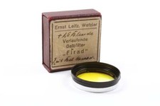 RARE Early Leitz Leica FIRAD Type B Graduated Yellow Filter for Leica 1 in Box