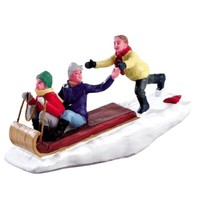 Lemax 42248 - Toboggan Trouble - Weihnachtsdorf Winterdorf Neu