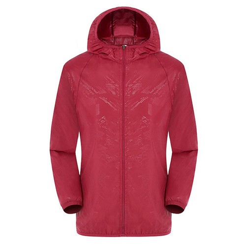Men's And Women's Windproof Waterproof Hooded Coat Full Zip Lined Raincoat - Picture 21 of 24