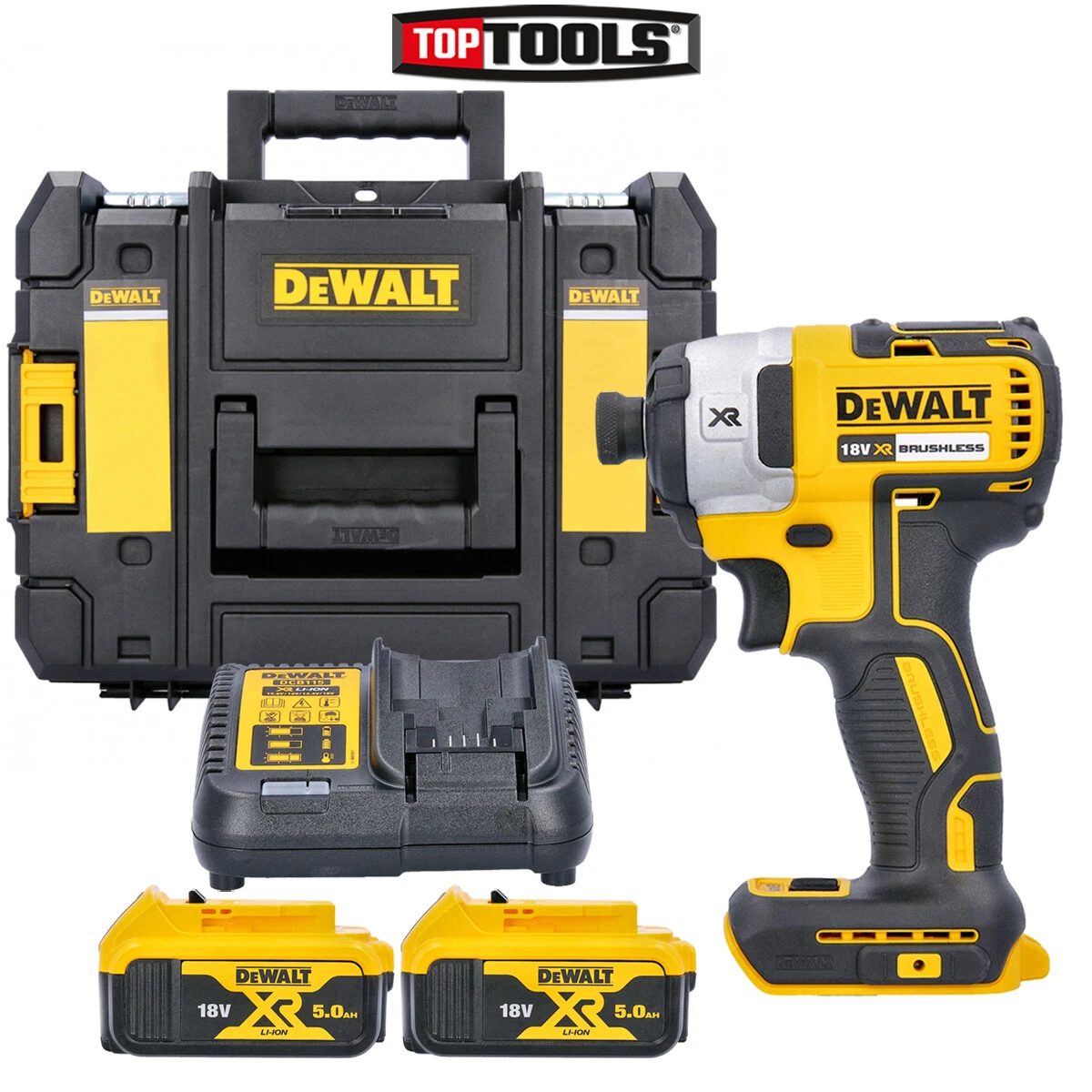 Dewalt DCF887 18V XR Impact Driver 2 x 5ah Batteries Charger