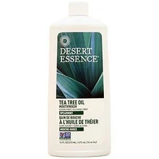 Desert Essence Tea Tree Oil Mouthwash (Sugar & Alcohol Free) Spearmint 16 oz