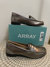 NWB ARRAY Harper Women s Two Tone Metallic Le...