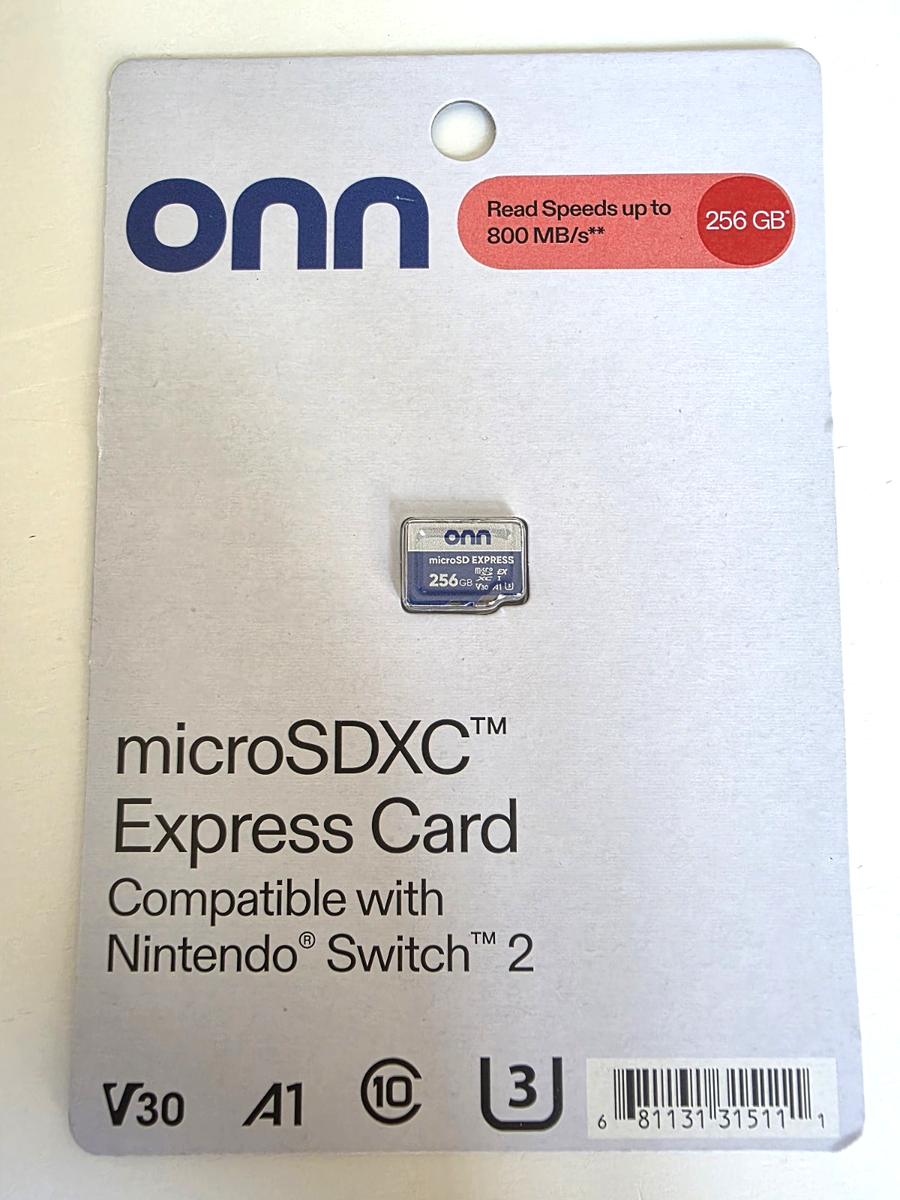 ONN 256GB Micro SD Express Card Nintendo Switch 2 BRAND NEW - IN