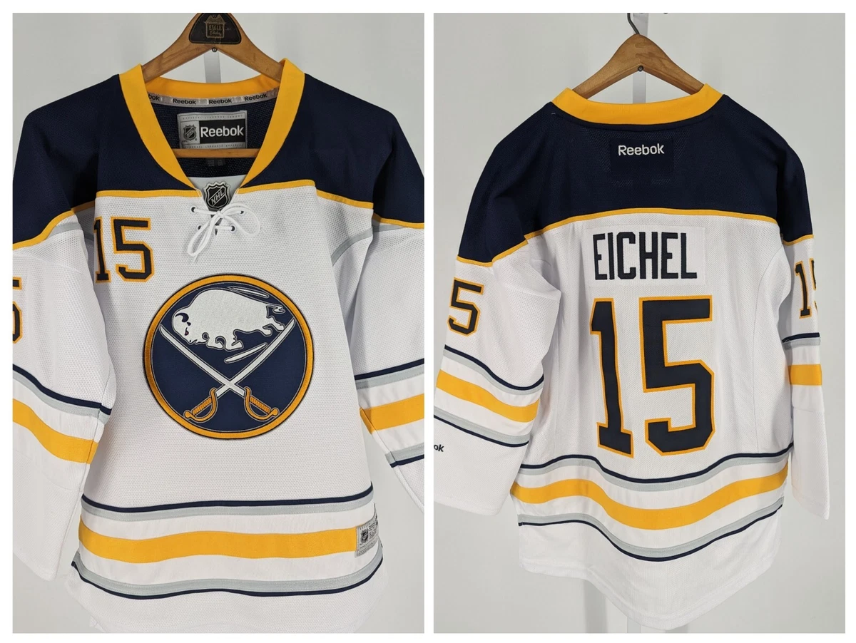 Buffalo Sabres Jack Eichel Reebok Jersey White #15 Small Youth XL Hockey NHL