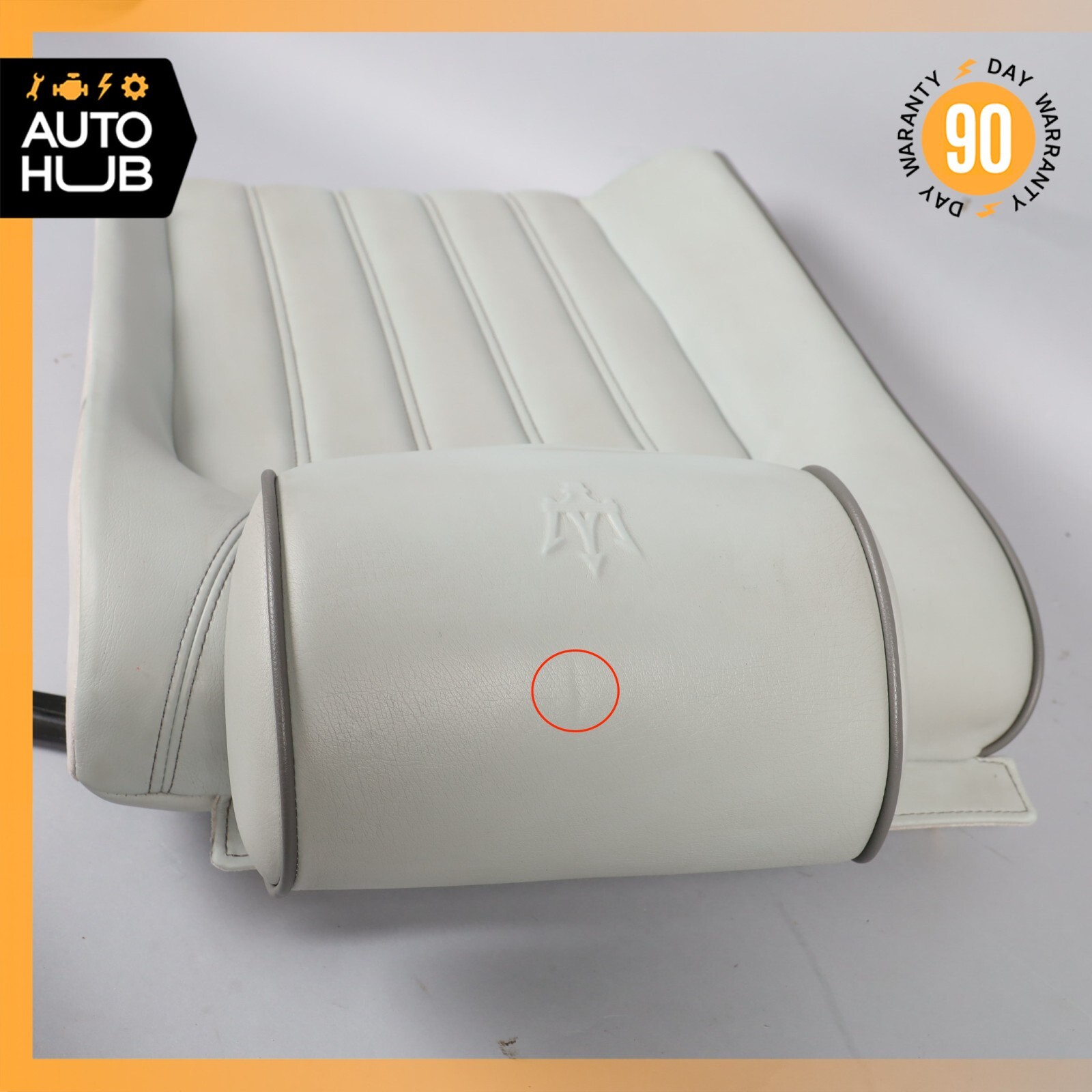 03-08 Maserati Quattroporte M139 Rear Left Recline Seat Cushion Top Upper OEM