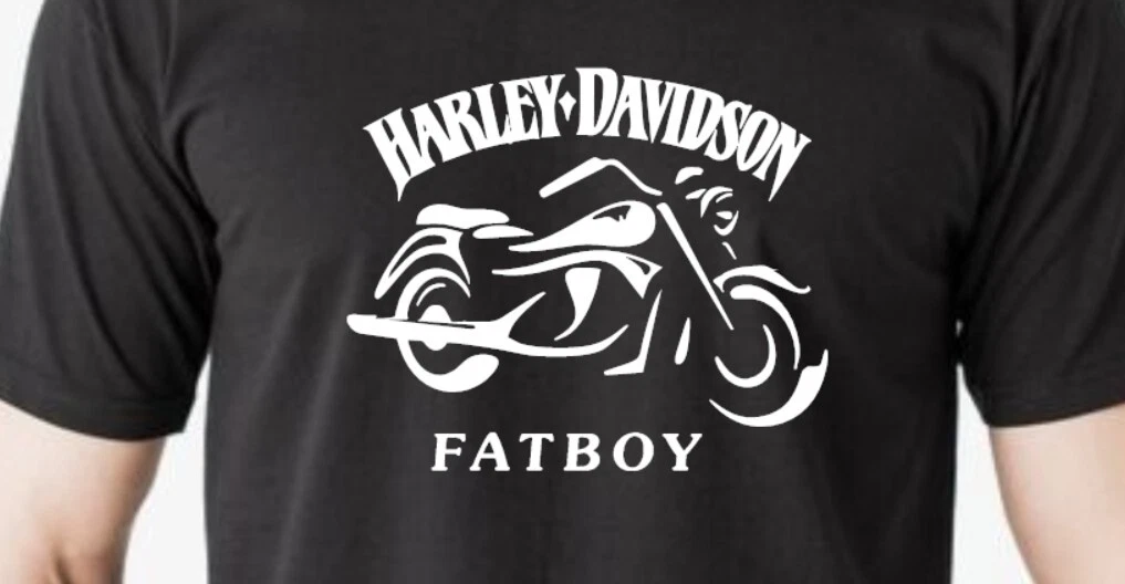Harley davidson fat boy t on sale shirts
