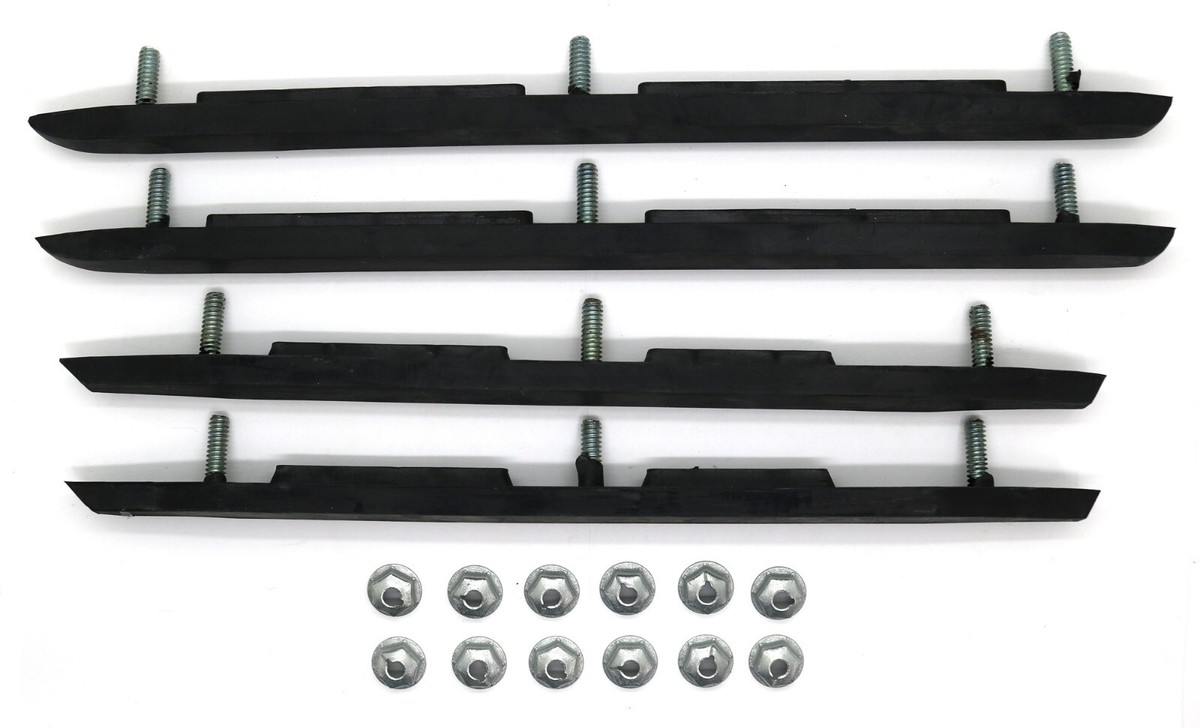 Pair Of Rear Bumper Guard Rubber Impact Strips – Fits 1969 Chevelle (BP1352V)