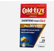 COLD-EEZE Plus Defense Citrus with Elderberry Lozenges - 25ct
