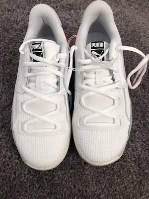 Puma Clyde Hardwood Pink Basketball Shoes Size 1/2 In Kids