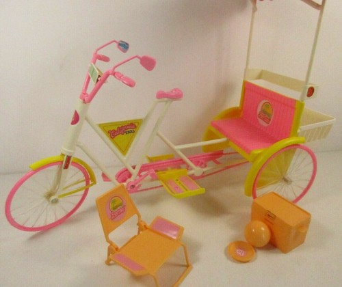 Barbie California Beach Taxi Vélo-Taxi Mattel 1987 Vintage En Boite Boxed - Imagen 8 de 10