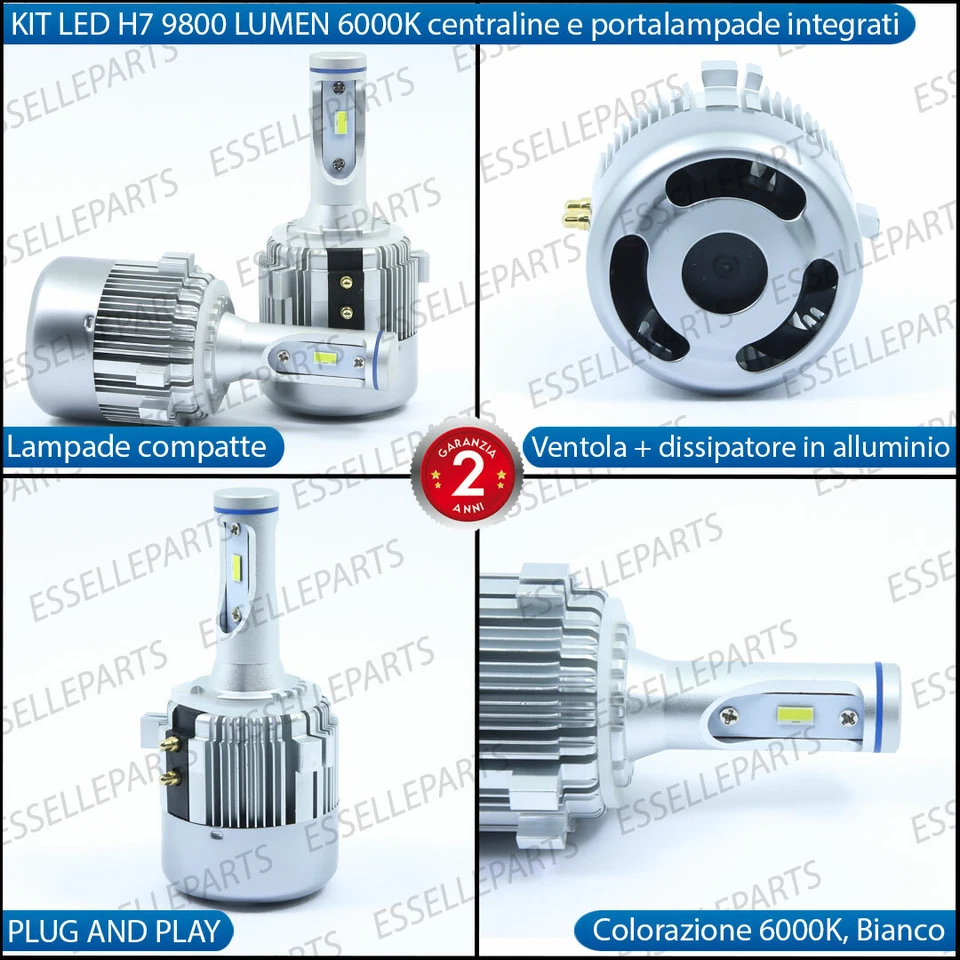 CONVERSIONE FARI FULL LED VW GOLF SPORTSVAN CANBUS ANABBAGLIANTI ABBAGLIANTI DRL - Immagine 2 di 4