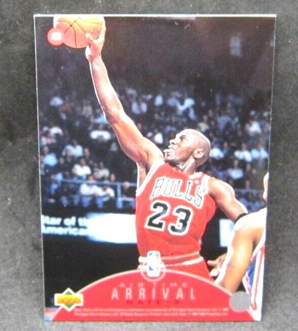 Michael Jordan 1997-98 Upper Deck Air Time Departure Card#AT9