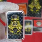 Rare Blackout ed. Disney Scrooge Mcduck Golden Touch 1 oz .999 Silver Art Bar LV