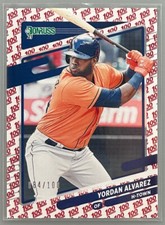 2021 Donruss YORDAN ALVAREZ One Hundred Emoji 84/100  H-Town Variation #174.2