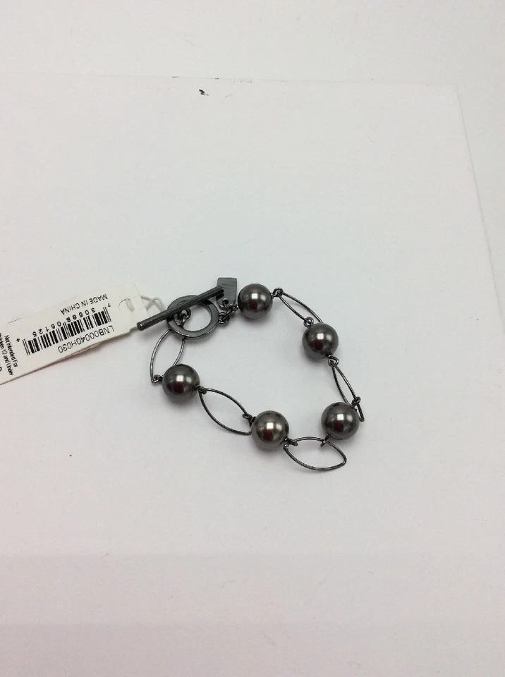 Pulsera Lauren Ralph Lauren Romántica Rebelde Eslabón Ovalado Imitación Perla #464 Foto 3 de 4