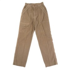 Lands' End Brown Corduroy Straight Leg Chino Pants Womens 6 Made in USA