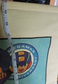 Mega Man 15th Anniversary Hanging Canvas Print Banner Scroll Capcom 24x15 X nes