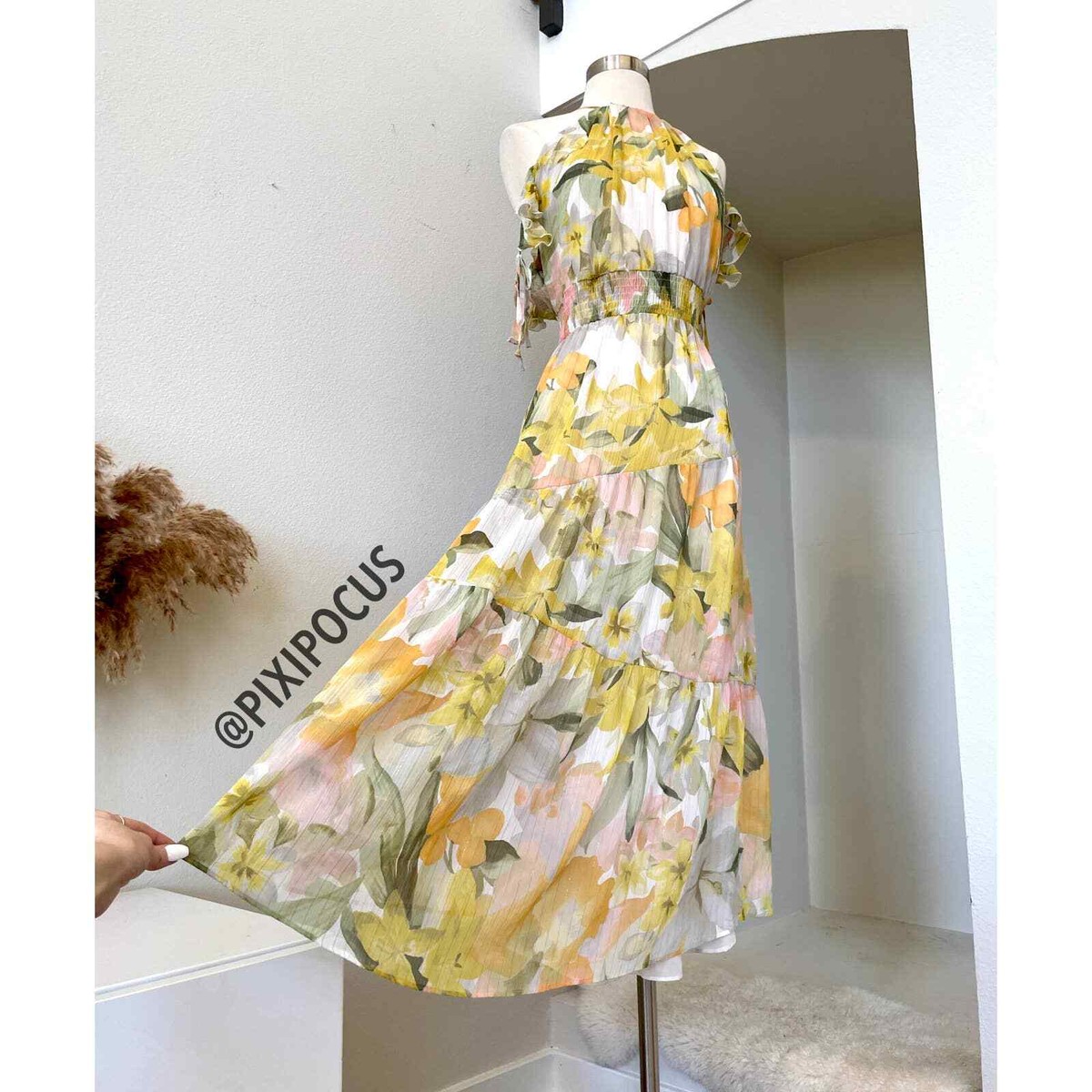 ZARA NEW METALLIC THREAD FLORAL PRINT DRESS MULTICOLORED L - XL 3047/184 | eBay ZARA NEW METALLIC THREAD FLORAL PRINT DRESS MULTICOLORED L - XL 3047/184 | eBay