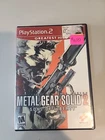 Sony Playstation 2 PS2 Metal Gear Solid 2: Sons of Liberty Konami 2001 + Manual