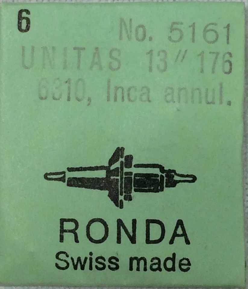 NOS New [ 1x = 1 Staff ] Unitas UT 176 6310 RND: 5161 Balance Staff Asse