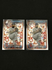 Drew Rom (2) 2024 Topps Chrome #195 Rookie RC  St Louis Cardinals